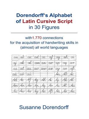 cover image of Dorendorff 's Alphabet of Latin Cursive Script in Figures